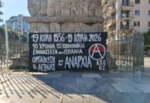 Ανακοίνωση και ανάρτηση πανό για τα 90 χρόνια από την Κοινωνική Επανάσταση στην Ισπανία (Ιούλης 1936)